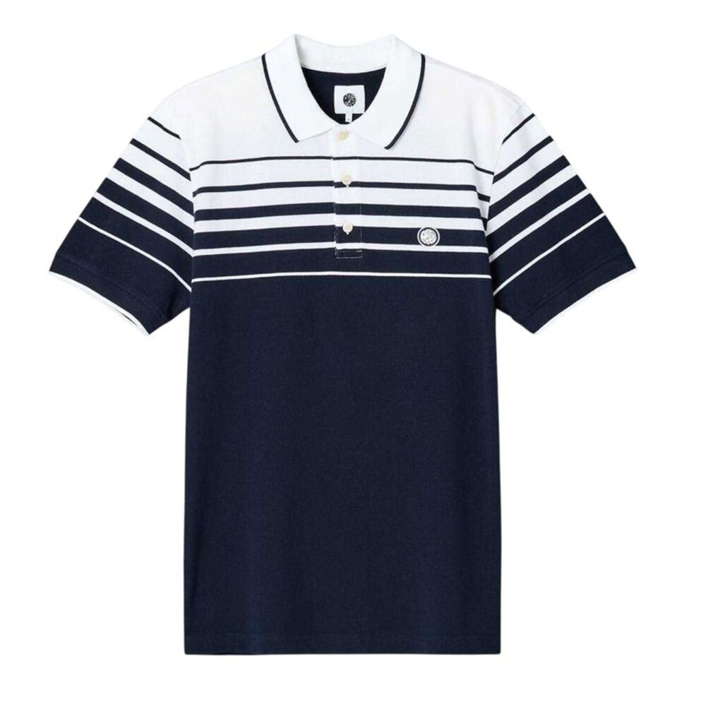Pretty Green Mens Short-Sleeved Polo Shirt / Navy